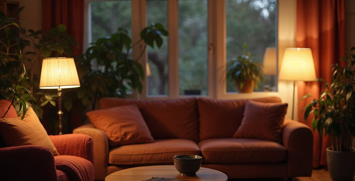 living room with a sofa