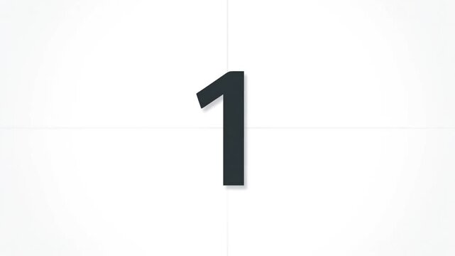 Countdown Sequence from 5 to 1 with the Year 2026 in a Digital Style