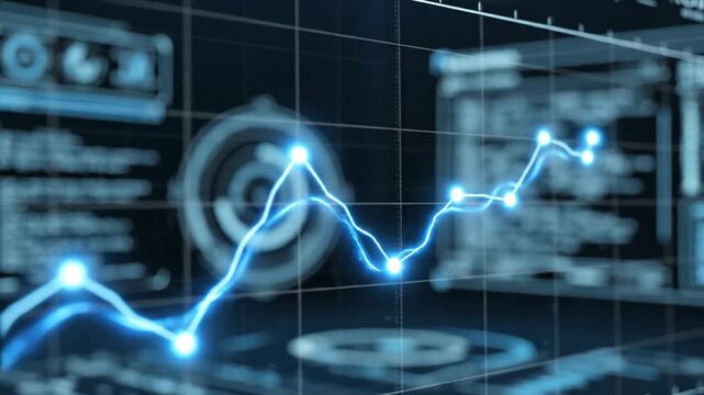Futuristic Data Analysis Visualizing Trends and Insights in RealTime.