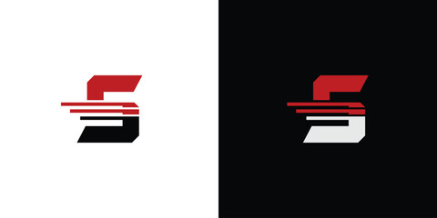 Fast S logo design modern and unique