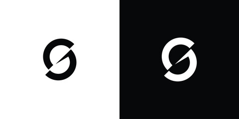 Modern and unique S letter logo design