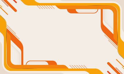 Abstract orange geometric background vector illustration design