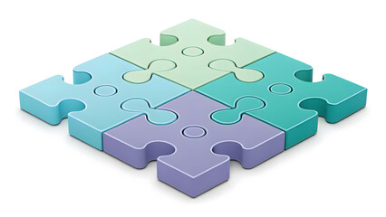 Fototapeta premium 3d puzzle piece