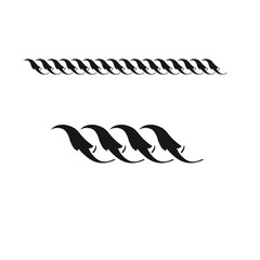 This elegant black and white floral design is ideal for decorative borders, logos, or vintage-inspired graphic designs, featuring intricate detailing and curved leaves