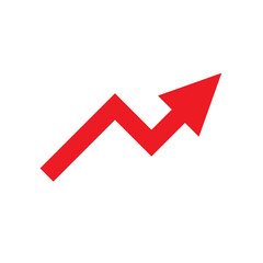 Growth Arrow Icon | Business Increase and Upward Trend Symbol