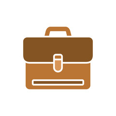 briefcase suitcase icon vector design template