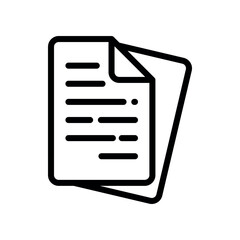 Paper document vector design template