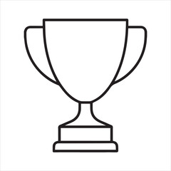 trophy cup icon vector illustration