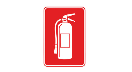 Fire Extinguisher Safety Sign Vector