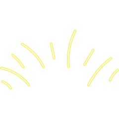 Hand Drawing Neon Rays