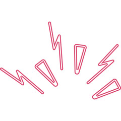 Hand Drawing Neon Rays