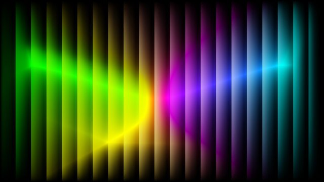 Abstract background with vibrant multicolor gradients over a vertical line texture. Modern and dynamic design element for banners, wallpapers, and presentations.