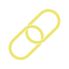 黄色いチェーンのアイコン