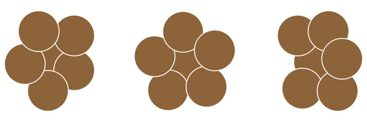 Multiple circle photo collage grid template set. picture wall album for abstract background, business, collage art, digital photo, papers. Mood board layout. Photo collage template with circle. eps 10