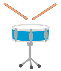 打楽器、小太鼓のベクターイラスト