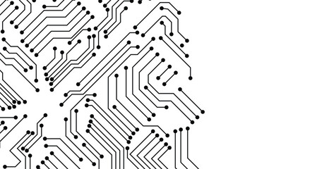 Circuit technology background with hi-tech digital data connection system and computer electronic design. Vector eps 10