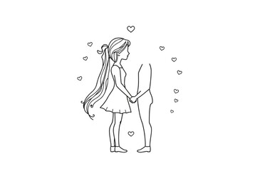 silhouette of a girl in a dress