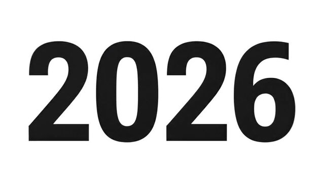 Dynamic Countdown Video Showing Numbers 1 to 3 with Changing Years and Graphics