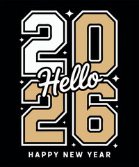 2026 happy new year design