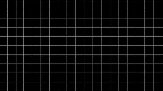 Abstract grid on black background: A stark, minimalist grid of intersecting lines stands out against a deep black background. The geometric pattern offers a clean, modern aesthetic.