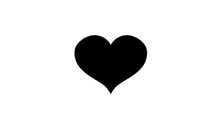 Black heart sticker