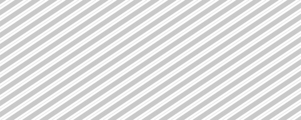 Minimalist diagonal striped pattern background with light grey and white parallel lines, clean geometric vector illustration for corporate branding, web headers and modern textile