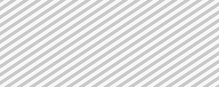 Minimalist diagonal striped pattern background with light grey and white parallel lines, clean geometric vector illustration for corporate branding, web headers and modern textile