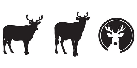 deer silhouette vector