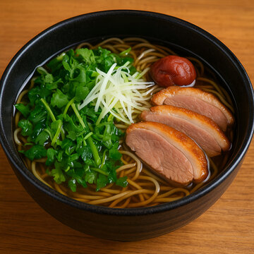 kamo soba   japanese noodls