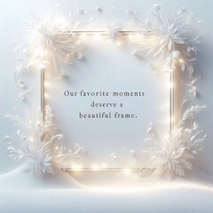 christmas greeting card with snowflakes