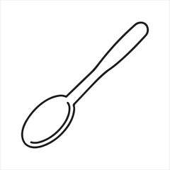 spoon on white background