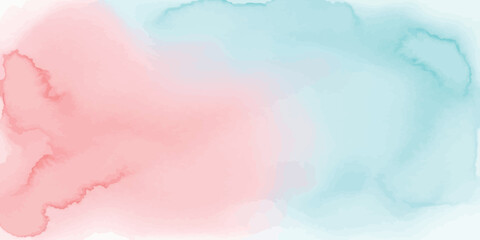 Soft pastel watercolor background with blush pink and mint green blend gradient wash texture