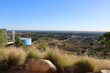 View of Charters Towers from the Towers Hill Lookout in Queensland, Australia
