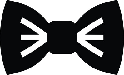 green bow tie line art vector illustration on transparent background