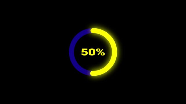 Modern loading animation with transparent background for progress indication and clean UI overlays