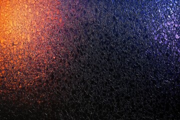 Grainy Abstract Gradient Blend of Deep Blue Orange Purple and Black Textured Surface