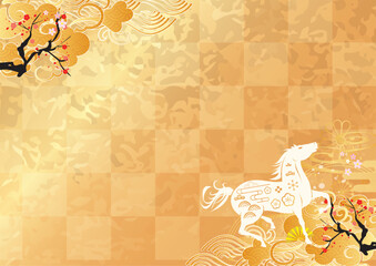 2026年度　午年　年賀背景