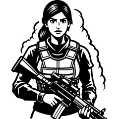 cartoon soldier with sword