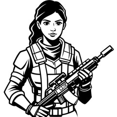 girl with a gun