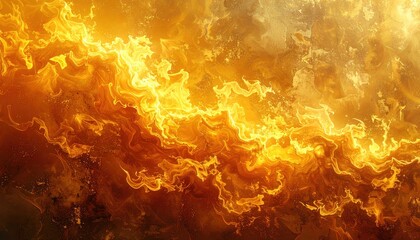 Obraz premium Abstract Firestorm - A Fiery Dance of Energy and Destruction.