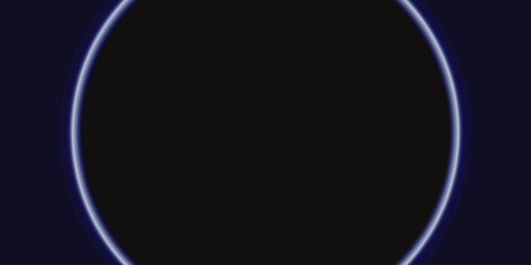 Abstract dark sphere with glowing blue outline representing a planet or cosmic event suitable for science fiction or technology backgrounds EPS vector