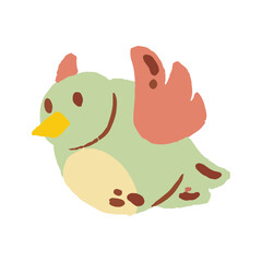 bird illustration character design. children drawing cartoon
