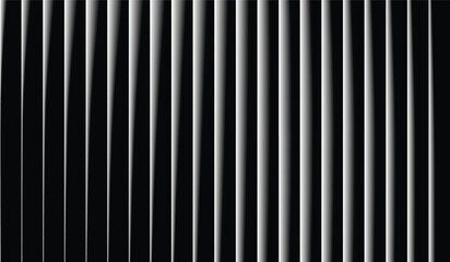Abstract background of vertical metallic blinds with dramatic light and shadow creating a modern minimalist texture for design EPS vector