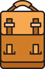 Backpack Icon Illustration
