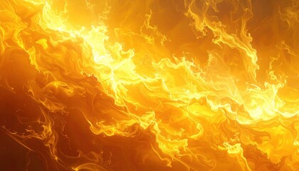 Abstract fiery background with swirling flames and intense heat.