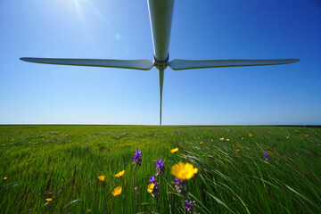 Hands Operating Holographic Interface with Eco-Friendly Background.