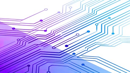 Colorful abstract circuit board design
