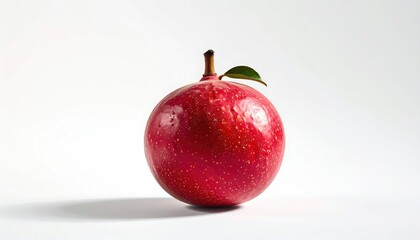 A Vibrant Pomegranate Against a Clean White Backdrop.