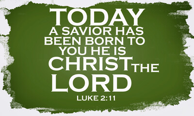 Bible Verses about Chritmas " Today a Savior has been born to you; he is Christ the Lord. Luke 2:11 "