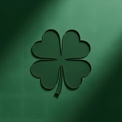 Three-dimensional green clover